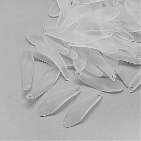 Transparenten Acryl-Anhänger, matt, Blatt