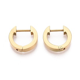 Серьги из 304 нержавеющей стали, кольцо, ионное покрытие (ip)