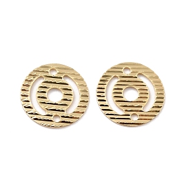 Eco-Friendly Brass Links Connectors, Cadmium Free & Lead Free, Hollow Round