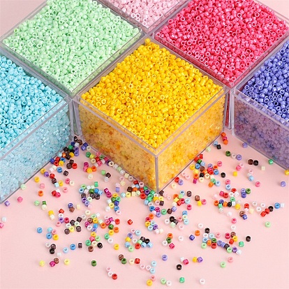 Стеклянный бисер непрозрачных цветов, плоско-круглые