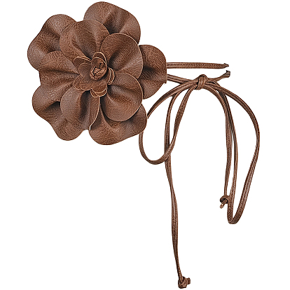 Ремни на талию из искусственной кожи с цветочным принтом для женщин