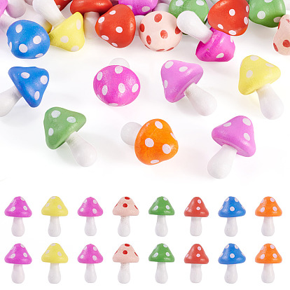 32 шт. 8 цвета миниатюрные украшения, гриб, аксессуары для домашнего кукольного домика с микро-ландшафтом, притворяясь опорными украшениями