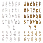 8 Sets 4 Styles Tibetan Style Alloy Pendants, Letter A~Z & Numbers
