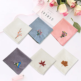 Embroidery handkerchief material bag self-embroidery handmade DIY handkerchief Su embroidery beginner Valentine's Day birthday gift