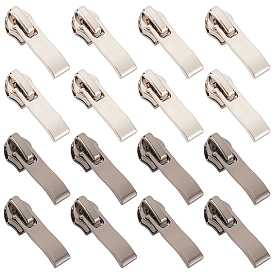 32Pcs 2 Colors Alloy Replacement Zipper Sliders, for Luggage Suitcase Backpack Jacket Bags Coat
