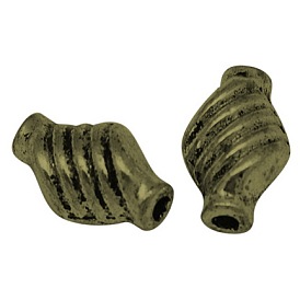Alloy Beads, Lead Free, Twist