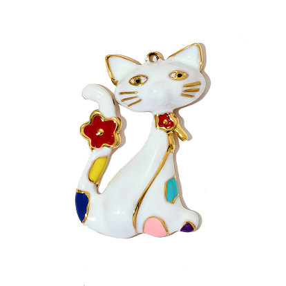 304 нержавеющей стальной эмали подвески, подвески в форме кошки, ионное покрытие (ip)