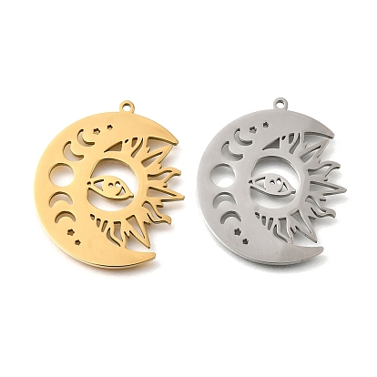 304 подвески из нержавеющей стали, лазерная резка, луна с солнечным очарованием