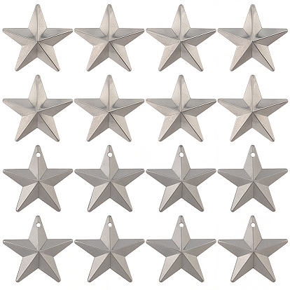 100 шт. 2 стили железные подвески и витринные украшения, звезда