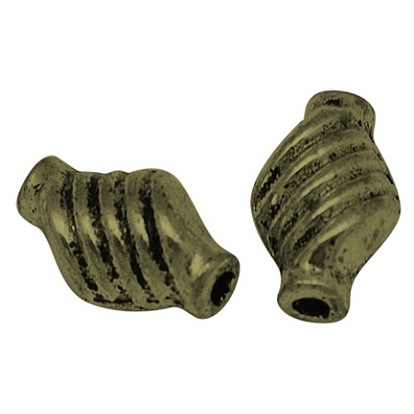 Alloy Beads, Lead Free, Twist