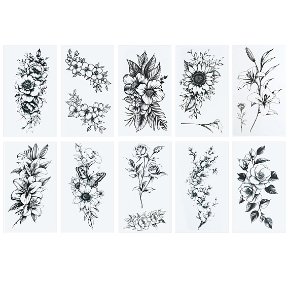 Съемные временные водонепроницаемые татуировки бумажные наклейки