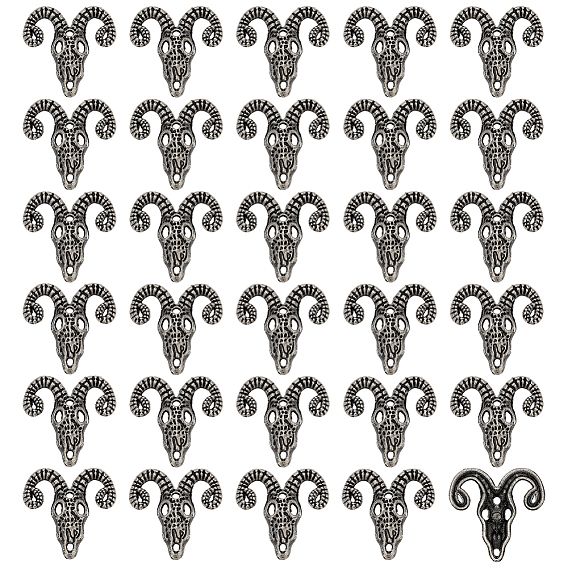 30шт. украшение в виде черепа барана из сплава для шитья