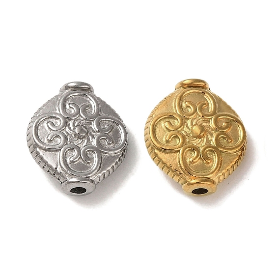 Ионное покрытие (ip) 304 шарики из нержавеющей стали, ромб с цветком