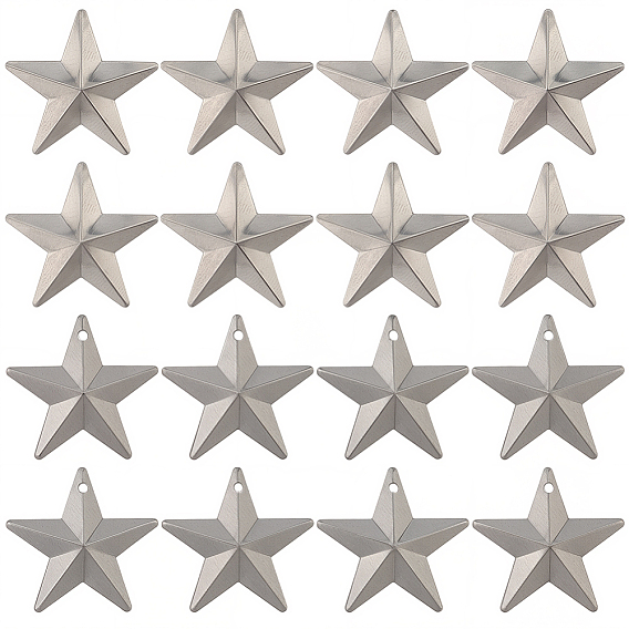 100 шт. 2 стили железные подвески и витринные украшения, звезда