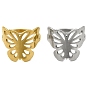 201 bagues en acier inoxydable, bague papillon évidée pour femme