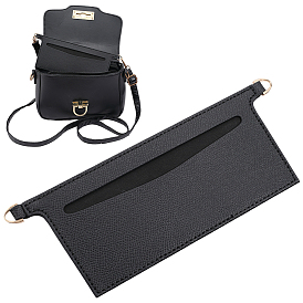 Вставки-органайзеры для сумок из микрофибры, со сплавочной фурнитурой, прямоугольные, золотой свет