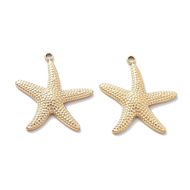 Вакуумное покрытие pvd 304 подвески из нержавеющей стали, очарование морской звезды