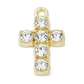 Сплава с стразами подвески, стойки покрытие, без кадмия, без никеля и без свинца, Форма креста