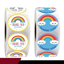 Бумажная круглая форма с наклейками со словами благодарности, клейкие этикетки для рулонов, для конвертов, для наклеек с сертификатами о запечатывании штампов