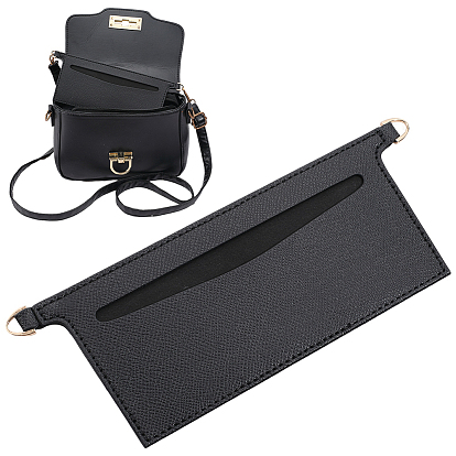 Вставки-органайзеры для сумок из микрофибры, со сплавочной фурнитурой, прямоугольные, золотой свет