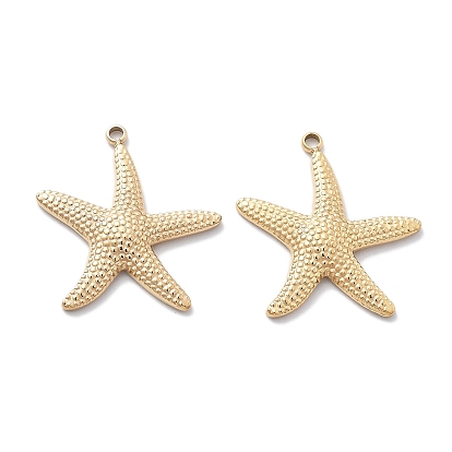 Вакуумное покрытие pvd 304 подвески из нержавеющей стали, очарование морской звезды