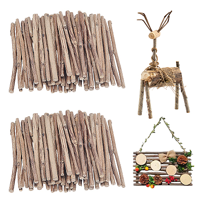 300Pcs Wood Branch Decorations, Craft Sticks