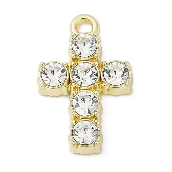 Сплава с стразами подвески, стойки покрытие, без кадмия, без никеля и без свинца, Форма креста