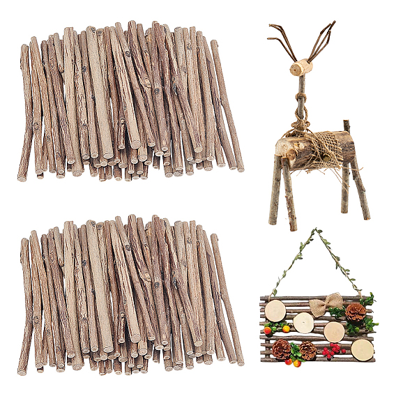 300Pcs Wood Branch Decorations, Craft Sticks