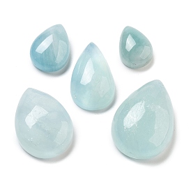 Natural Aquamarine Cabochons, Teardrop