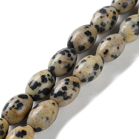 Natural Dalmatian Jasper Beads Strands, Rice