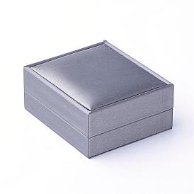 Cajas de cuero pu de cuero, Rectángulo