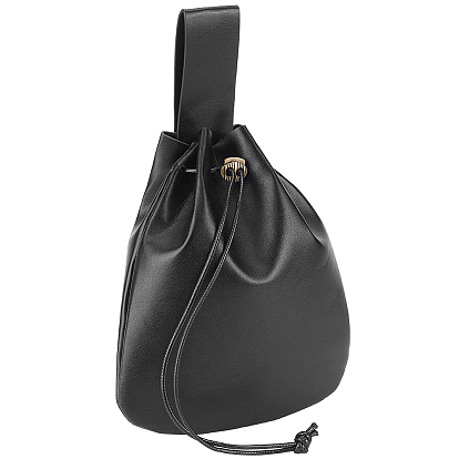 1Pc Imitation Leather Wishing Bottle Cover, with 1Pc Organza Gift Bags