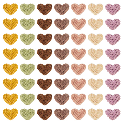 56 шт. 7 цветные полиэстеровые нашивки с вышивкой в виде сердца, наклеить патч, аксессуары для костюма, аппликация