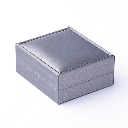 Cajas de cuero pu de cuero, Rectángulo