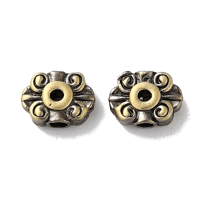 Brass Spacer Beads, Cadmium Free & Lead Free, Flower