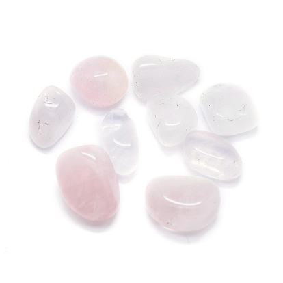 Natural Rose Quartz Beads, Healing Stones, for Energy Balancing Meditation Therapy, No Hole/Undrilled, Tumbled Stone, Vase Filler Gems, Nuggets