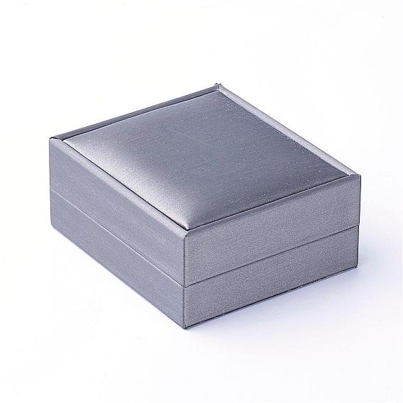 PU Leather Pendant Boxes, Rectangle