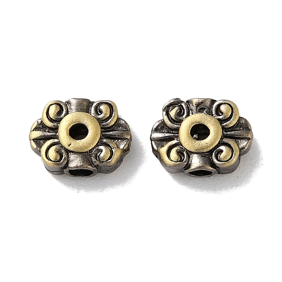Brass Spacer Beads, Cadmium Free & Lead Free, Flower