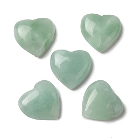 Natural Glass Cabochons, Heart