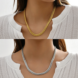 Элегантные 201 ожерелья из нержавеющей стали с цепочкой из пшеницы для повседневного ношения и образа для отпуска