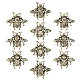 10 шт. цинковый сплав задних булавок для лацканов одежды рюкзака, пчела
