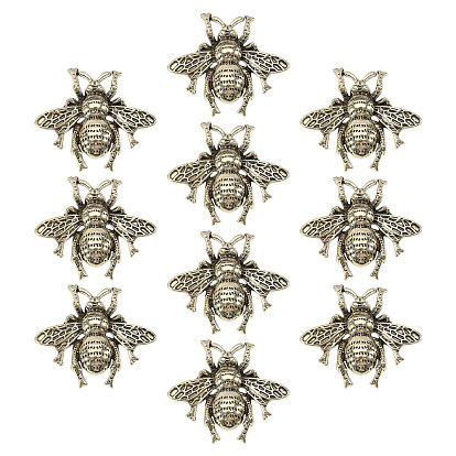 10 шт. цинковый сплав задних булавок для лацканов одежды рюкзака, пчела
