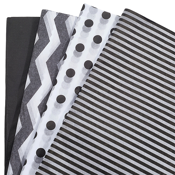 120 шт. 4 стили подарочной упаковочной бумаги, Выпускные, свадьбы, день рождения, рождественское украшение для упаковки подарков, прямоугольные