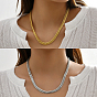Элегантные 201 ожерелья из нержавеющей стали с цепочкой из пшеницы для повседневного ношения и образа для отпуска