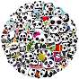 50Pcs Panda Waterproof Self Adhesive Paper Stickers, for Suitcase, Skateboard, Refrigerator, Helmet, Mobile Phone Shell