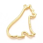 Zinc Alloy Open Back Bezel Pendants, For DIY UV Resin, Epoxy Resin, Pressed Flower Jewelry, Dog
