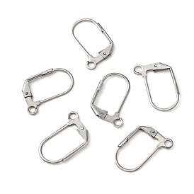 316 découvertes de boucles d'oreilles à levier en acier inoxydable chirurgical, avec boucles horizontales