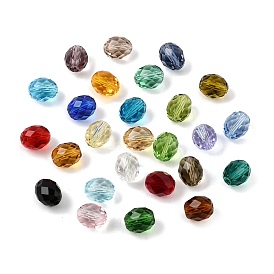 K9 Glass Beads, Glass Imitation Austrian Crystal Beads, Oval, Faceted