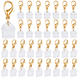 50Pcs Plastic Mobile Dustproof Plugs, with Alloy Lobster Claw Clasps