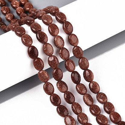 Синтетические голдстоуновские бисер пряди, Плоско-овальные